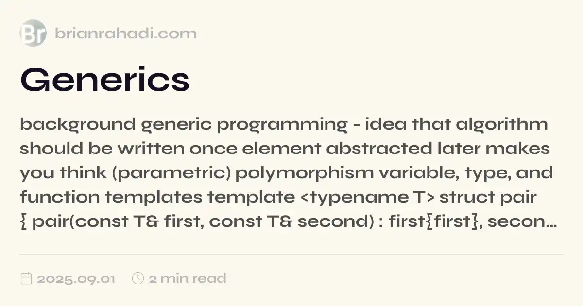 Generics