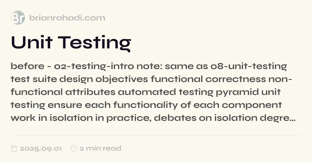 Unit Testing